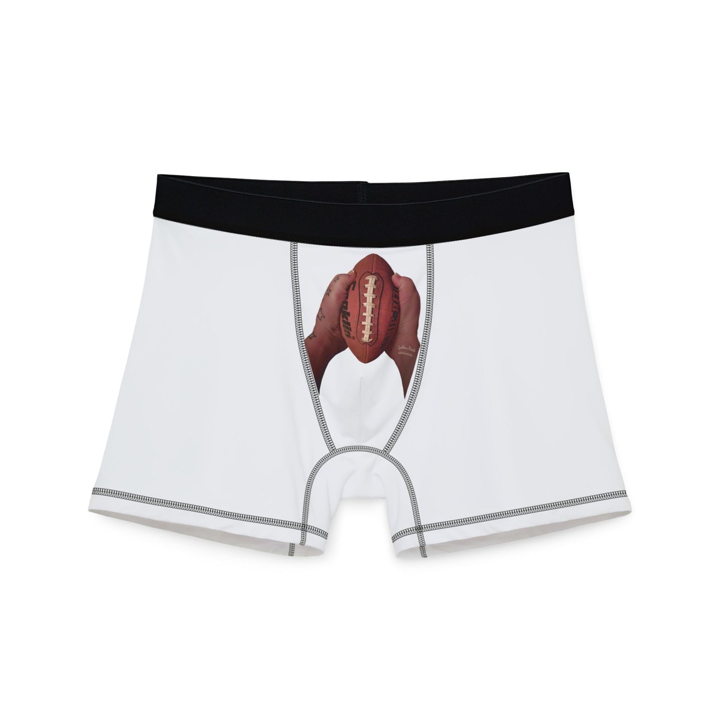 Funny Football Boxers, Gag Gift for Dad's Day, Men's Underwear, Novelty Boxer Shorts, Football Lover Gift, Boxers with Feet