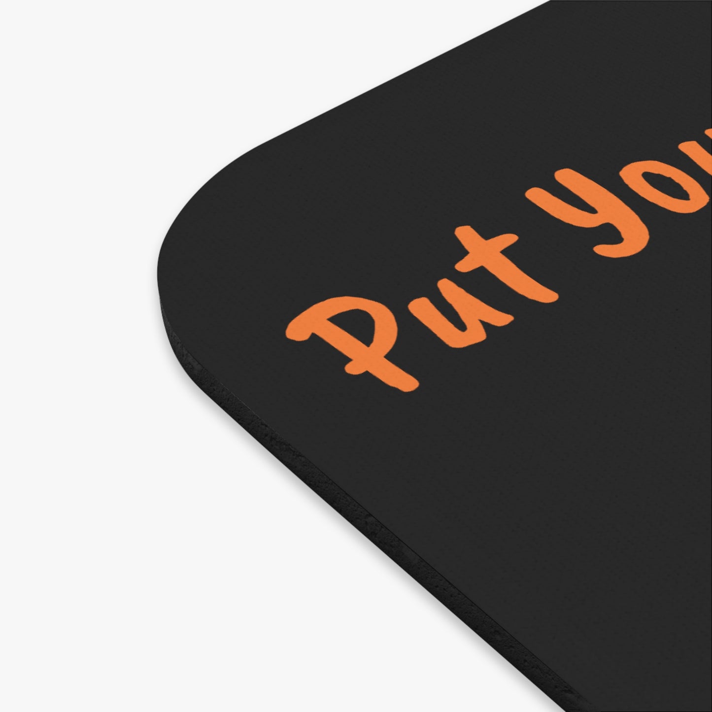 Rectangle Mouse Pad, Funny Foot Mouse Pad, 'Put Your Mouse On My Foot'. Humorous Desk accessory, home or office decor.